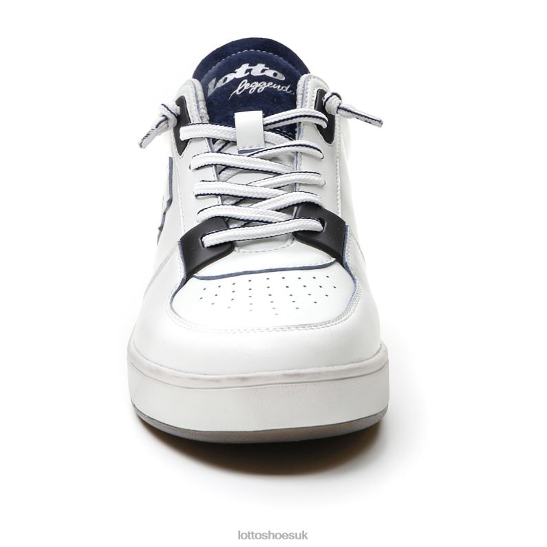 SIGNATURE EDGE Man 446TN9 Shoes WHITE/DRESS BLUE Lotto