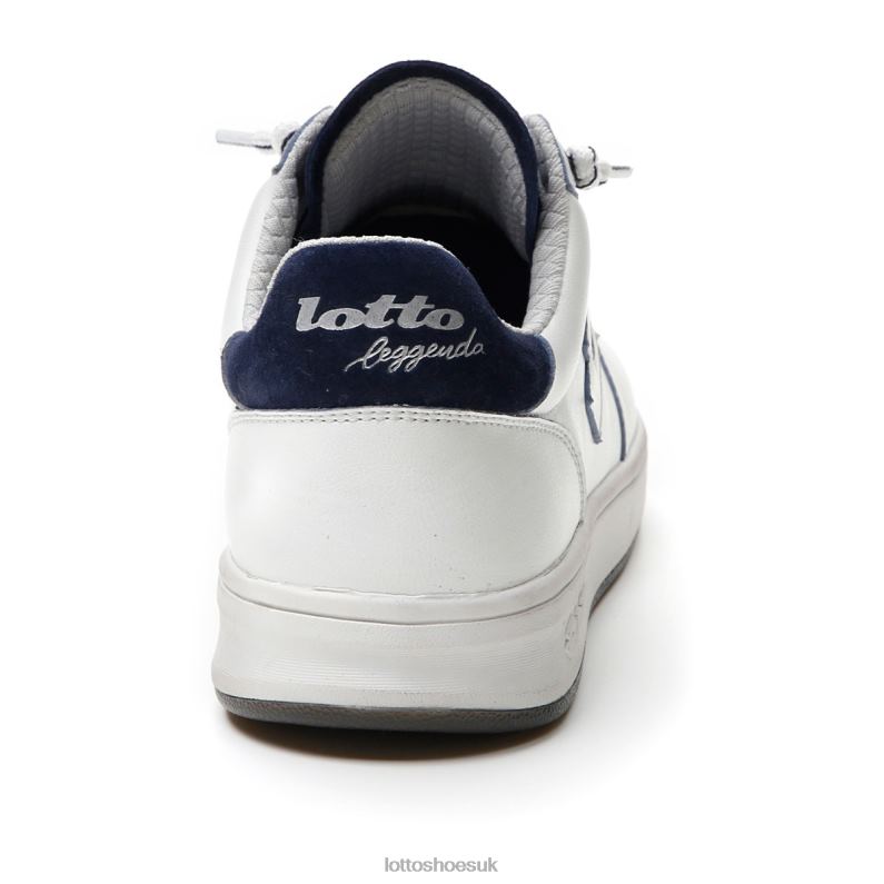 SIGNATURE EDGE Man 446TN9 Shoes WHITE/DRESS BLUE Lotto