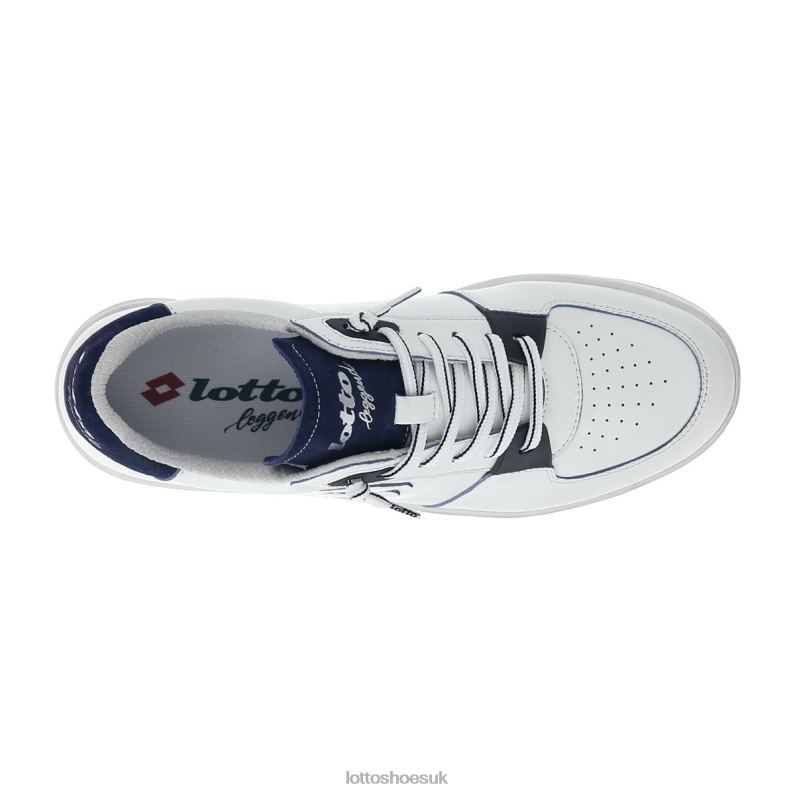 SIGNATURE EDGE Man 446TN9 Shoes WHITE/DRESS BLUE Lotto