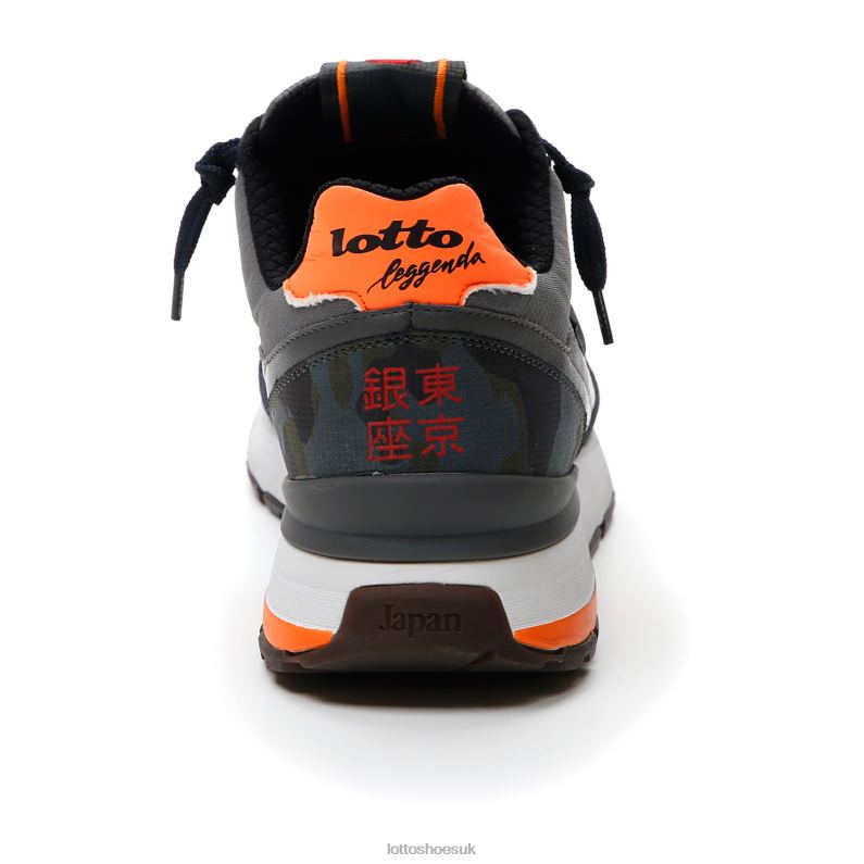 TOKYO GINZA CAMO Man 446TN23 Shoes DARK BLUE/BLUE MIRAGE/CHARCOAL Lotto