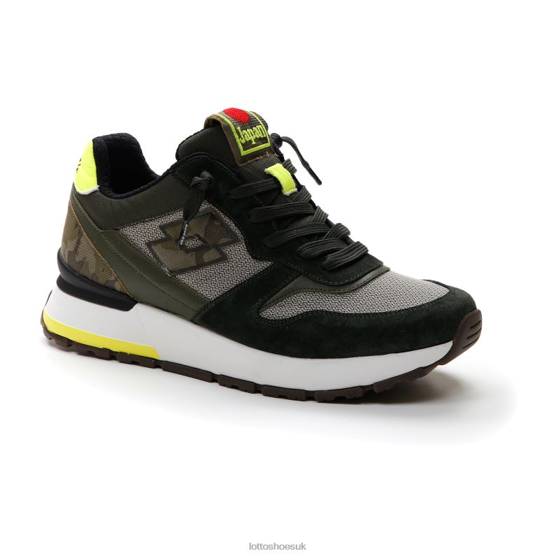 TOKYO GINZA CAMO Man 446TN24 Shoes GREEN RESIN/WARM GRAY 4U/GRAPE LEAF Lotto