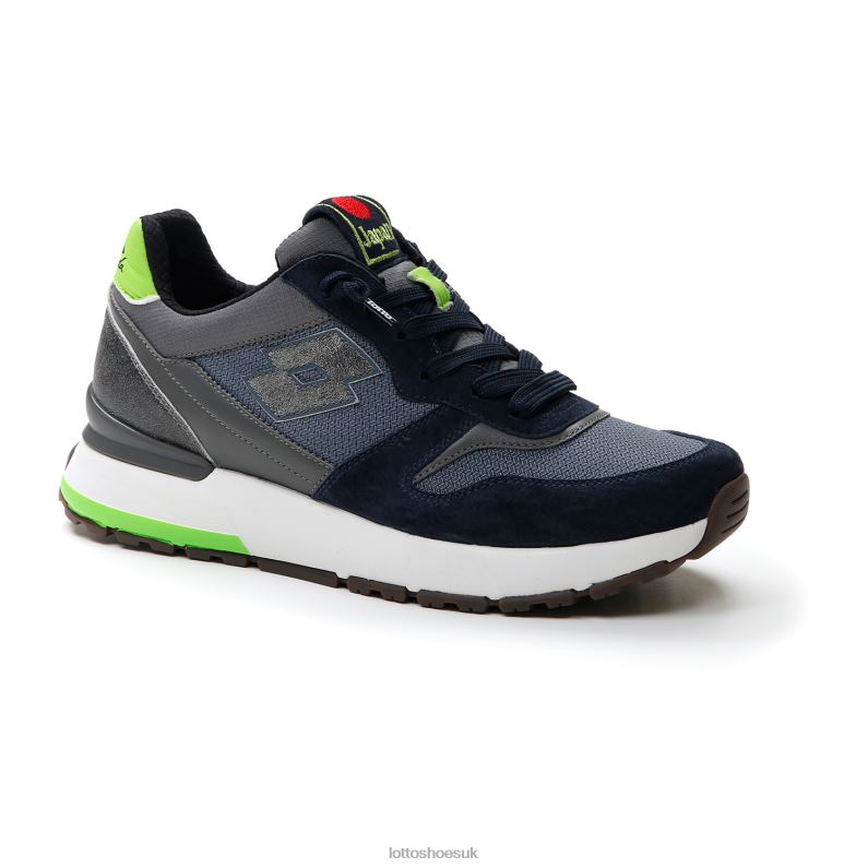 TOKYO GINZA Man 446TN10 Shoes BLUE MIRAGE/ALL BLACK/DARK BLUE Lotto