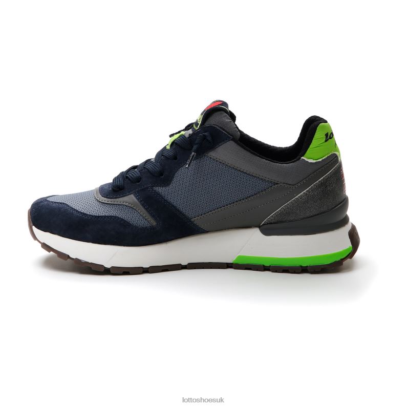 TOKYO GINZA Man 446TN10 Shoes BLUE MIRAGE/ALL BLACK/DARK BLUE Lotto