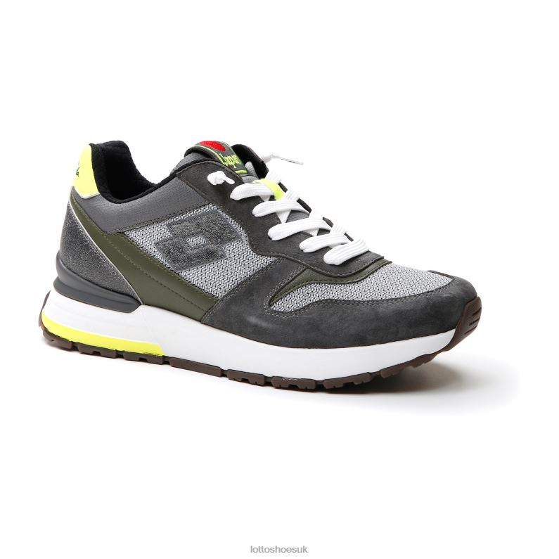 TOKYO GINZA Man 446TN22 Shoes ASH GRAY/ALL BLACK/SHADOW GRAY Lotto