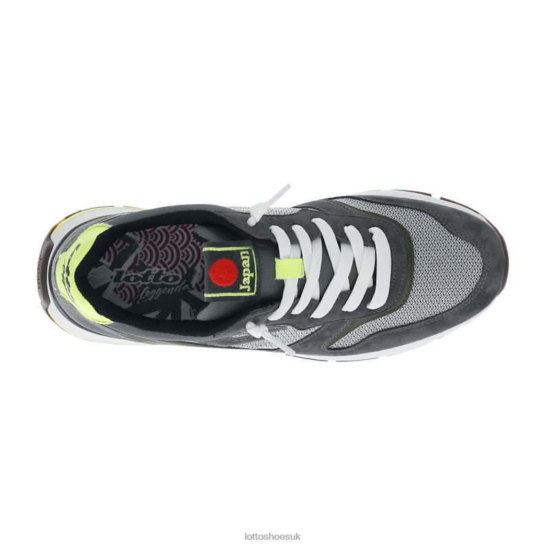 TOKYO GINZA Man 446TN22 Shoes ASH GRAY/ALL BLACK/SHADOW GRAY Lotto