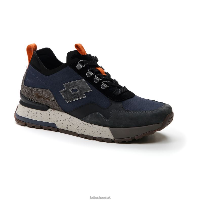 TOKYO SHIBUYA II Man 446TN4 Shoes NIGHT BLUE/ALL BLACK/SHADOW GRAY Lotto