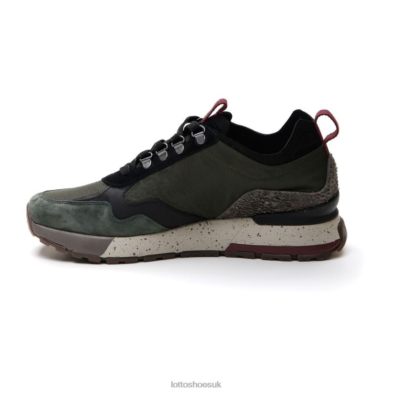 TOKYO SHIBUYA II Man 446TN5 Shoes GRAPE LEAF/ALL BLACK/GREEN RESIN Lotto