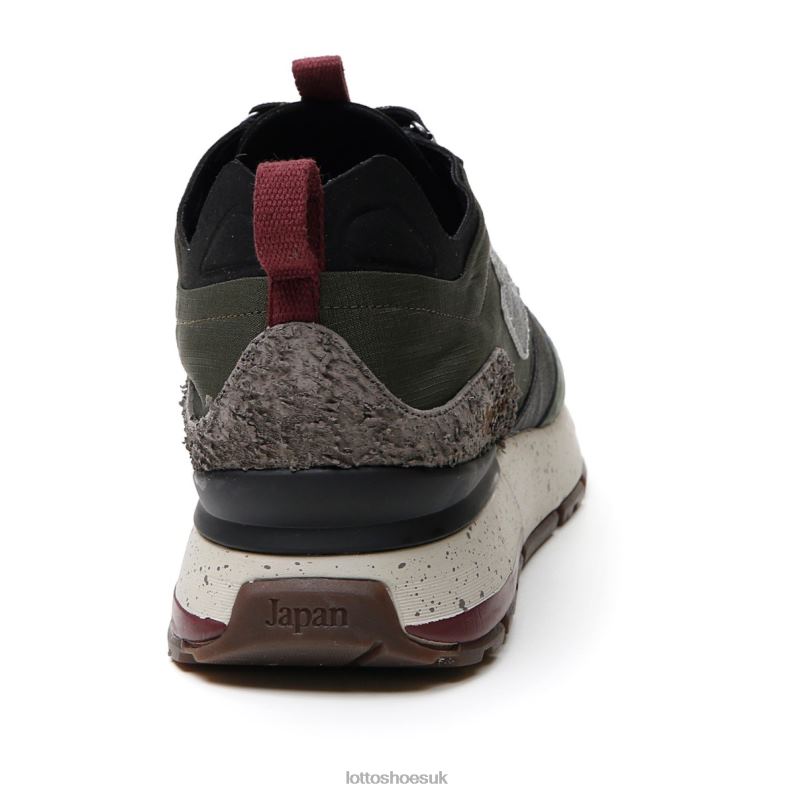 TOKYO SHIBUYA II Man 446TN5 Shoes GRAPE LEAF/ALL BLACK/GREEN RESIN Lotto