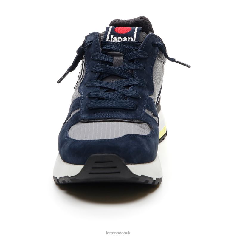 TOKYO SHIBUYA Man 446TN37 Shoes DARK BLUE/ALL BLACK/CHARCOAL Lotto