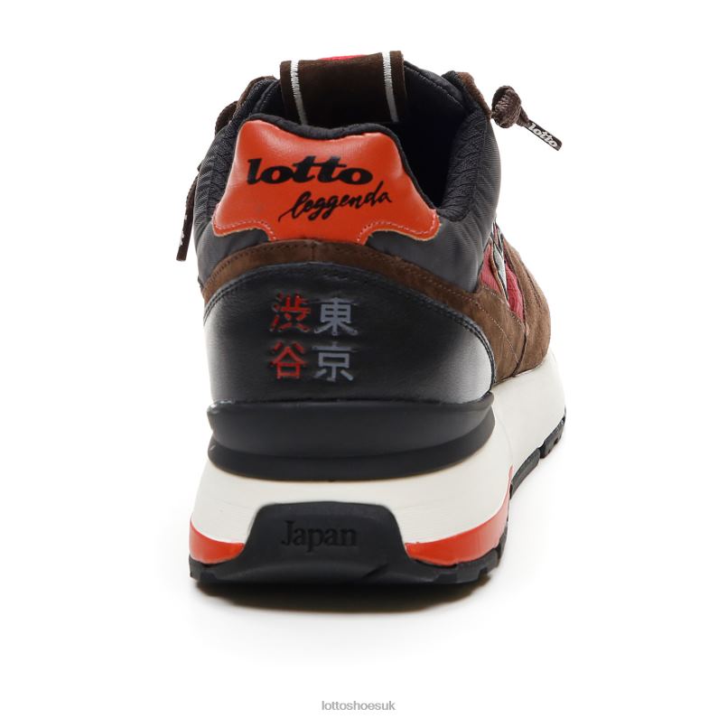 TOKYO SHIBUYA Man 446TN39 Shoes FONDANT BROWN/ALL BLACK/DRIED TOMATO Lotto
