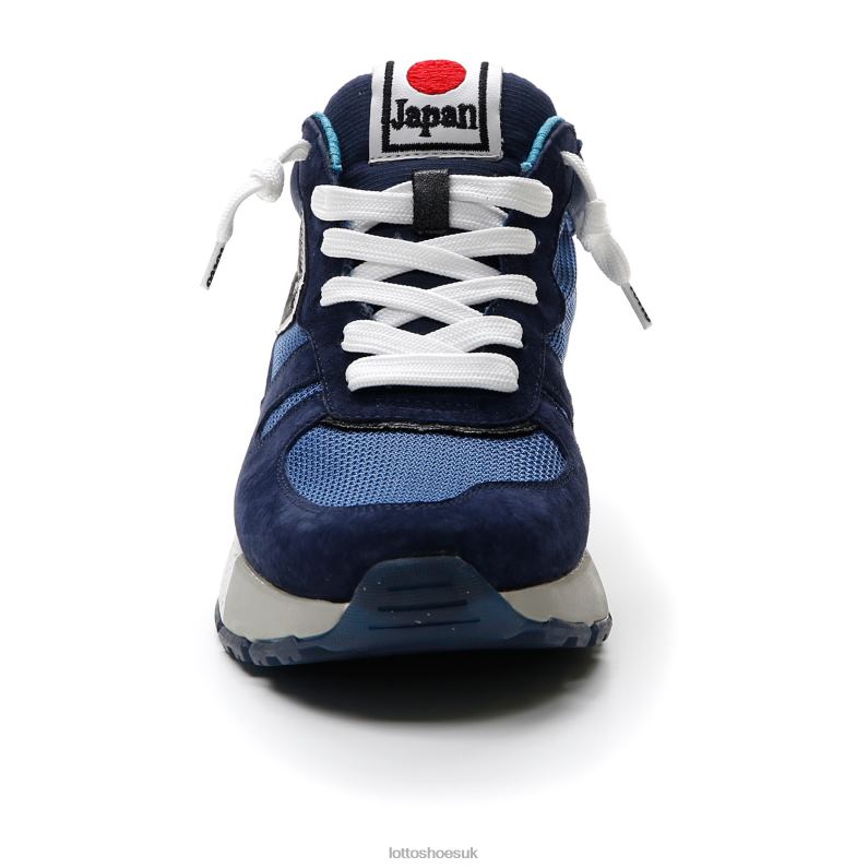 TOKYO SHIBUYA NET Man 446TN38 Shoes DRESS BLUE/ALL BLACK/MOONLIGHT BLUE Lotto