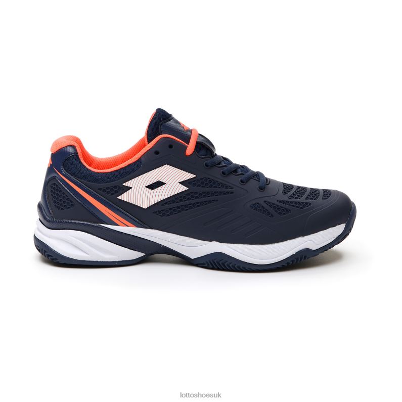 SUPERRAPIDA 200 PRT Man 446TN210 Shoes NAVY BLUE/ALL WHITE/CORAL FLUO Lotto