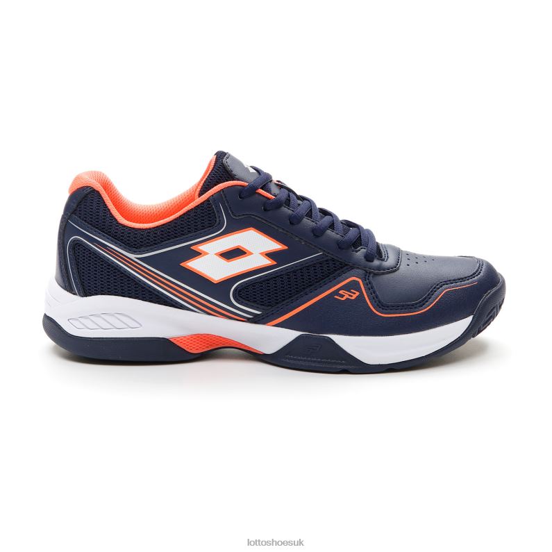 SUPERRAPIDA 400 III Man 446TN209 Shoes NAVY BLUE/ALL WHITE/CORAL FLUO Lotto