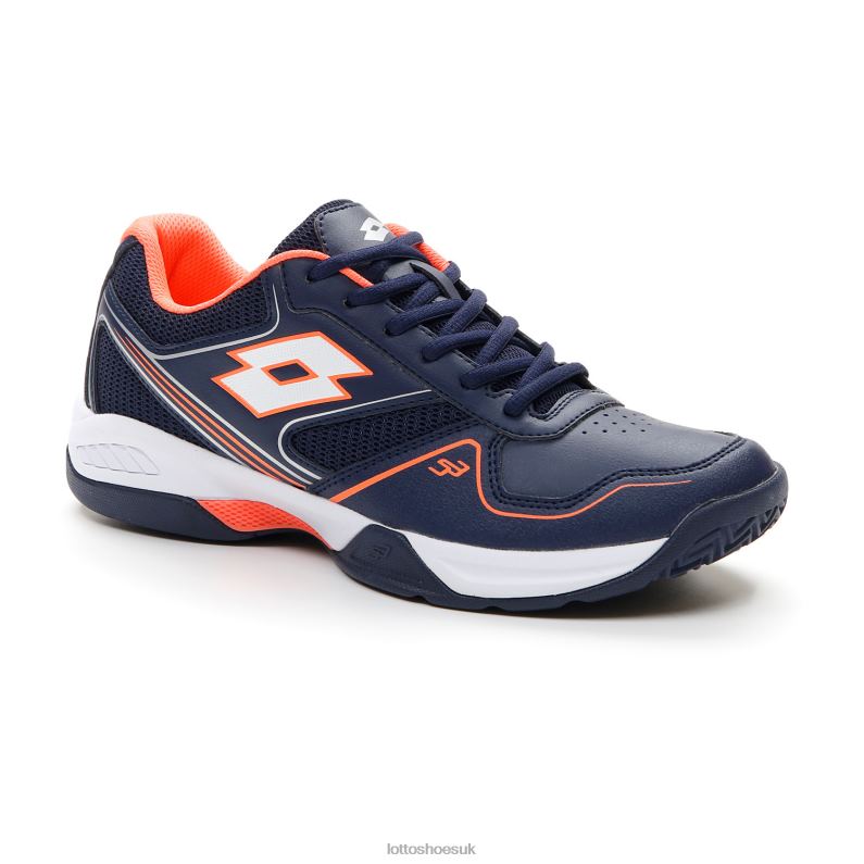 SUPERRAPIDA 400 III Man 446TN209 Shoes NAVY BLUE/ALL WHITE/CORAL FLUO Lotto
