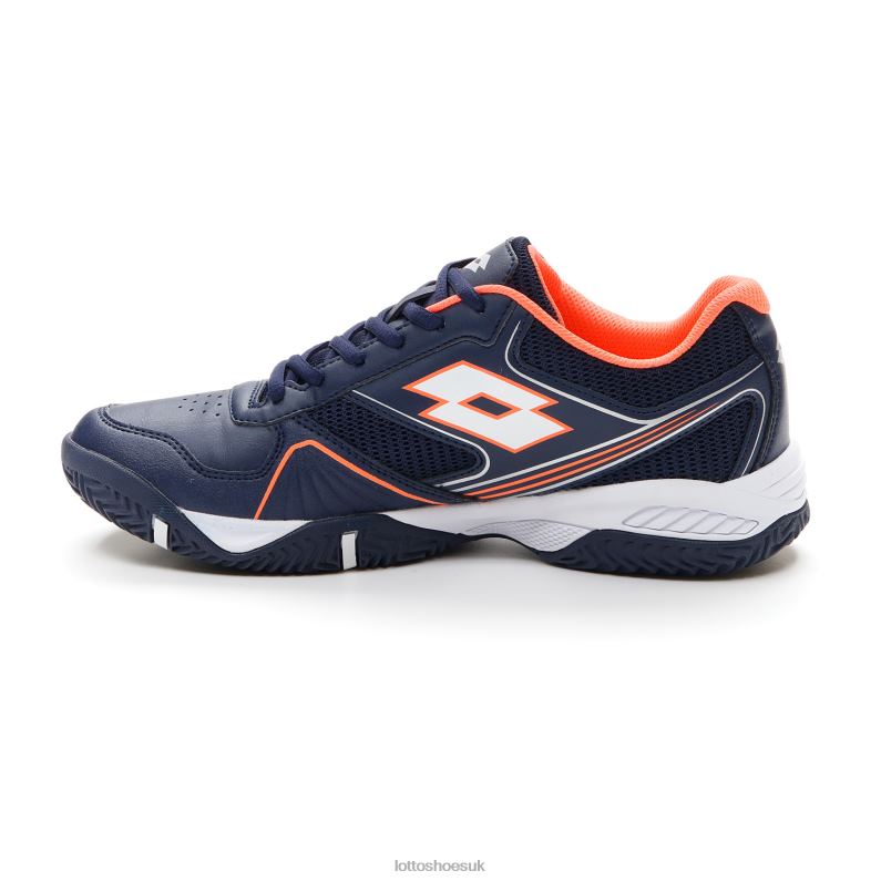 SUPERRAPIDA 400 III Man 446TN209 Shoes NAVY BLUE/ALL WHITE/CORAL FLUO Lotto
