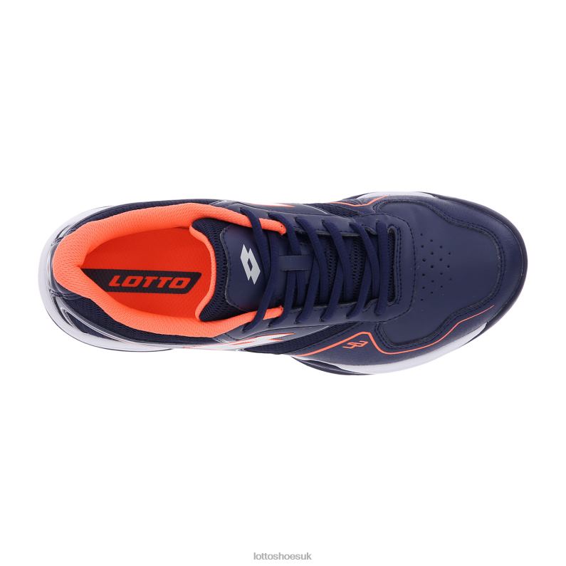 SUPERRAPIDA 400 III Man 446TN209 Shoes NAVY BLUE/ALL WHITE/CORAL FLUO Lotto