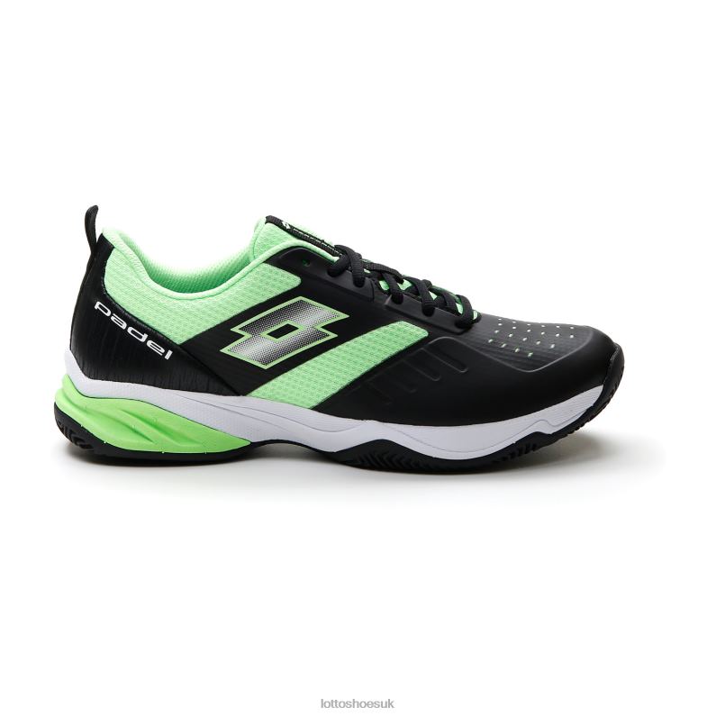 SUPERRAPIDA 400 IV Man 446TN207 Shoes ALL BLACK/GREEN APPLE NEO Lotto