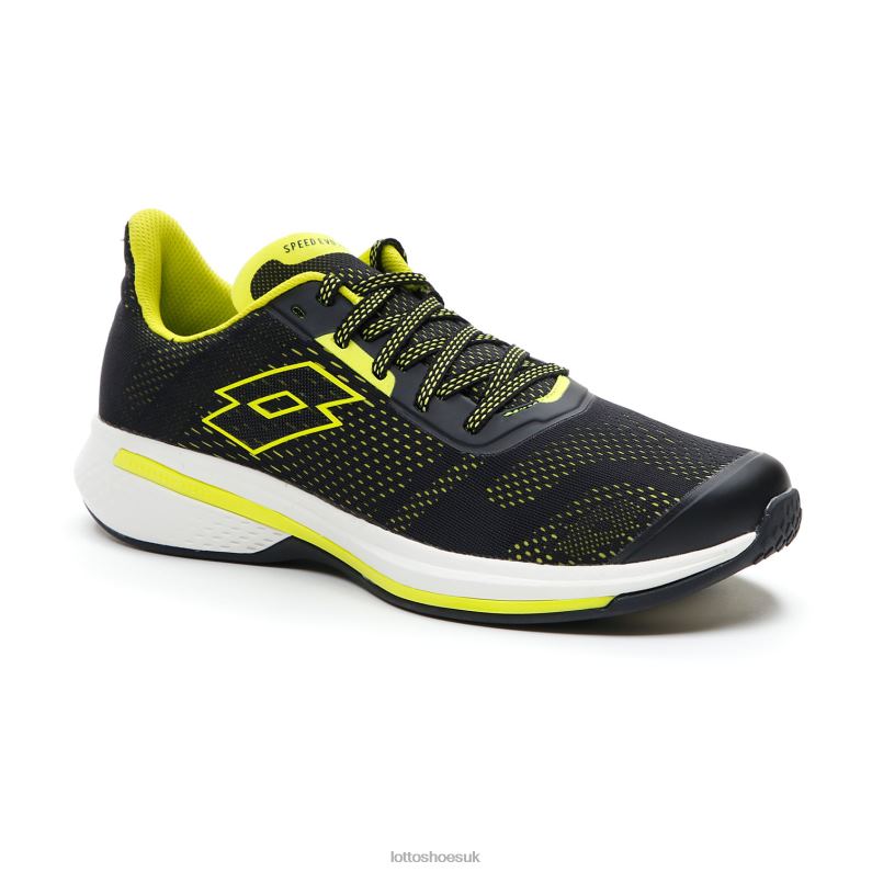 SPEEDEVO 100 Man 446TN220 Shoes ALL BLACK/ACACIA GREEN Lotto