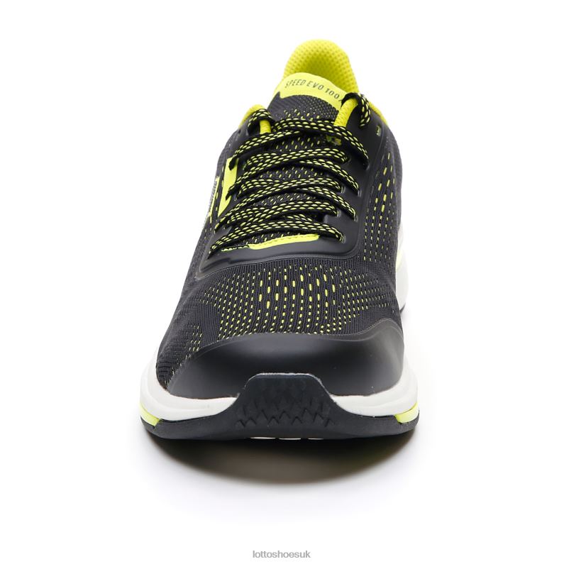 SPEEDEVO 100 Man 446TN220 Shoes ALL BLACK/ACACIA GREEN Lotto