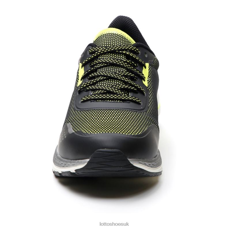 SPEEDEVO 500 II Man 446TN222 Shoes ALL BLACK/GRAVITY TITAN/ACACIA GREEN Lotto