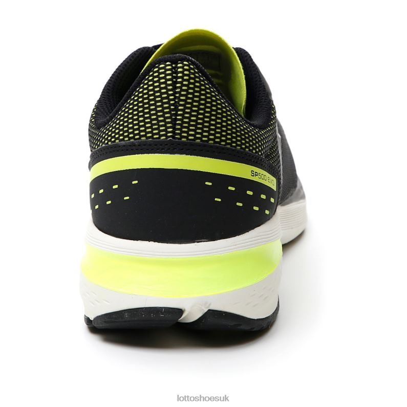 SPEEDEVO 500 II Man 446TN222 Shoes ALL BLACK/GRAVITY TITAN/ACACIA GREEN Lotto