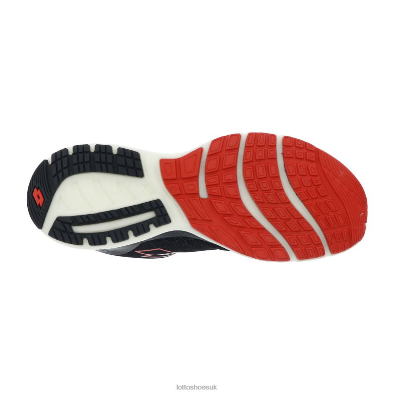 VOLATA HYPERPULSE 100 Man 446TN213 Shoes ALL BLACK/FLAME RED Lotto