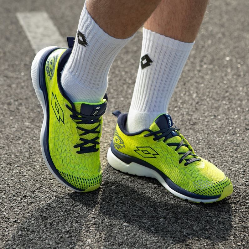 VOLATA HYPERPULSE 100 Man 446TN214 Shoes ACACIA GREEN/NAVY BLUE Lotto