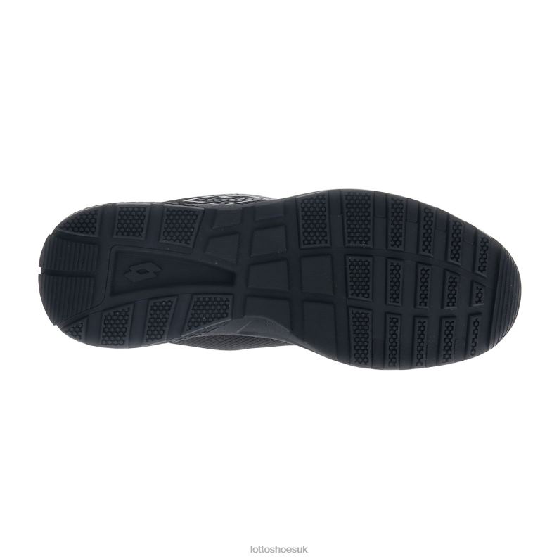 KIBRA AMF Man 446TN61 Shoes ALL BLACK/GRAVITY TITAN Lotto