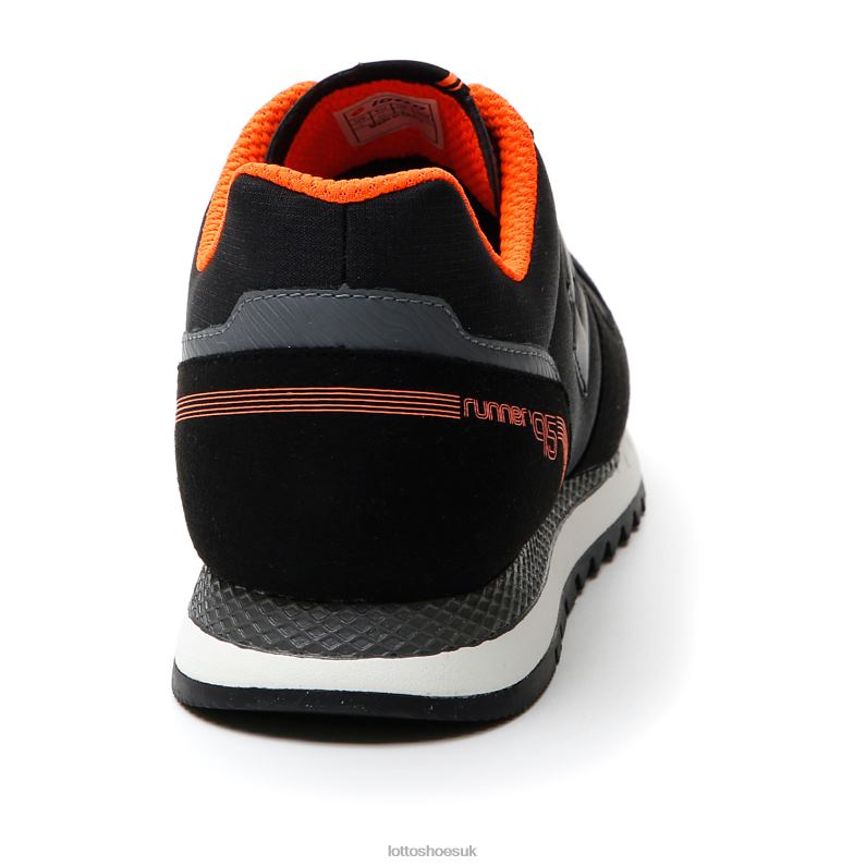 RUNNER 95 AMF Man 446TN71 Shoes ALL BLACK/COOL GRAY 11C Lotto