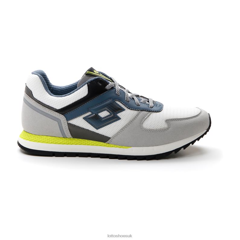 RUNNER PLUS 95 AMF V Man 446TN75 Shoes WHITE/BLUE MIRAGE/VAPOR GRAY Lotto