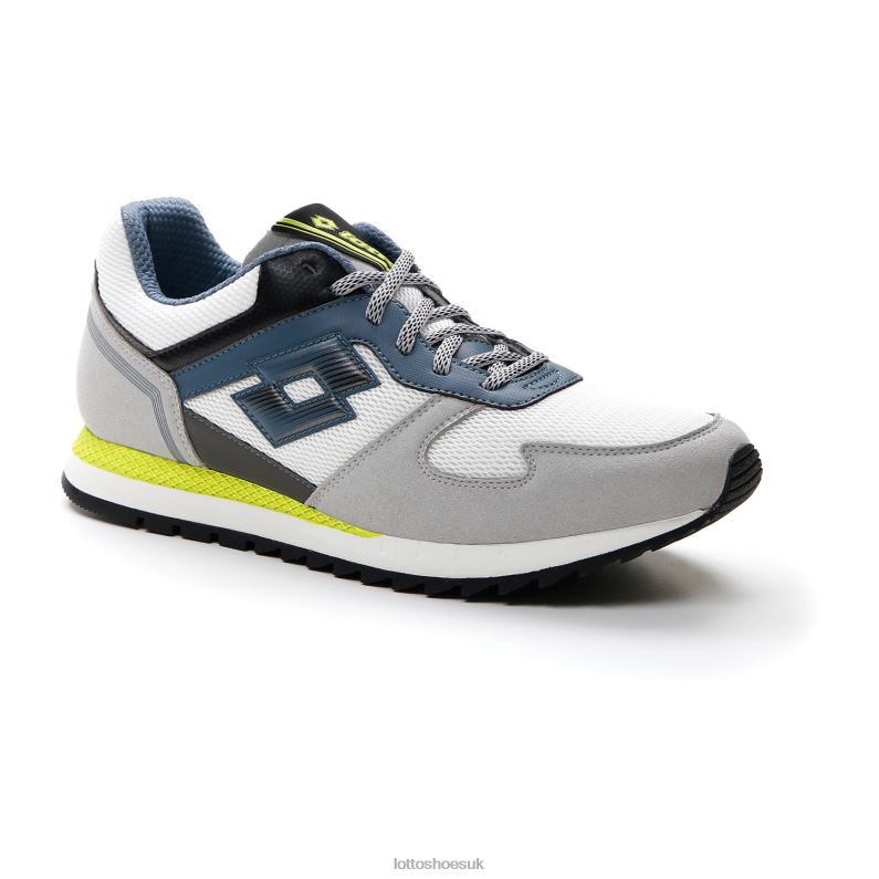 RUNNER PLUS 95 AMF V Man 446TN75 Shoes WHITE/BLUE MIRAGE/VAPOR GRAY Lotto