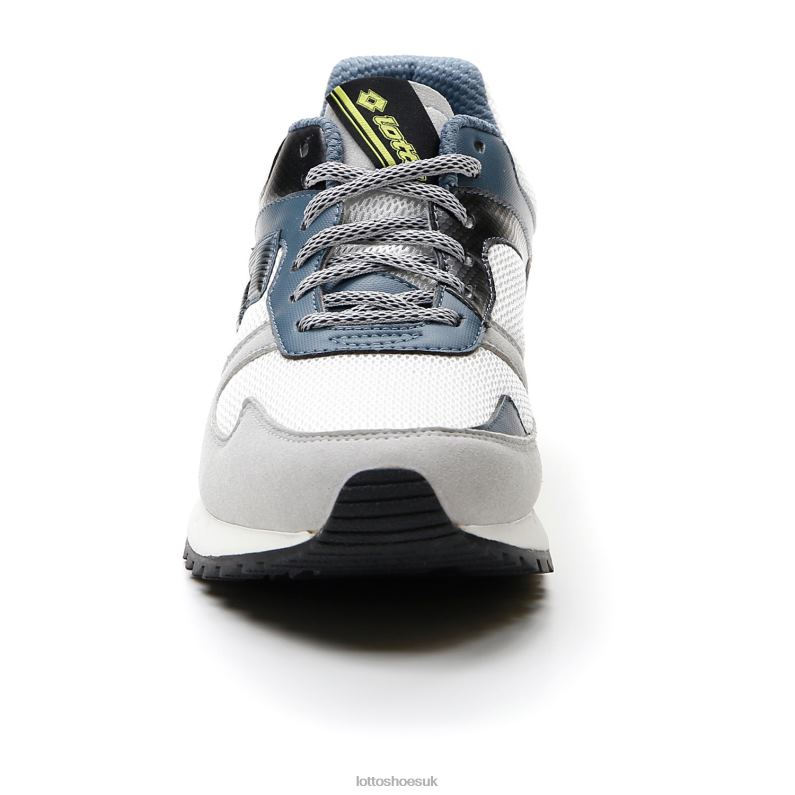 RUNNER PLUS 95 AMF V Man 446TN75 Shoes WHITE/BLUE MIRAGE/VAPOR GRAY Lotto