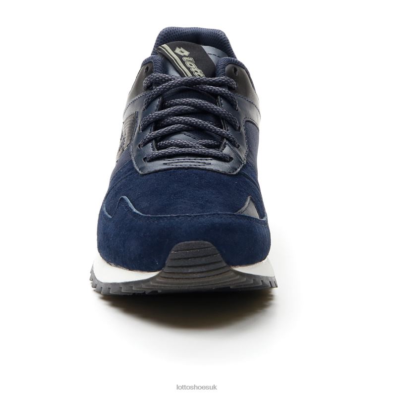 RUNNER PLUS 95 IV SUE Man 446TN76 Shoes DARK BLUE/ALL BLACK Lotto