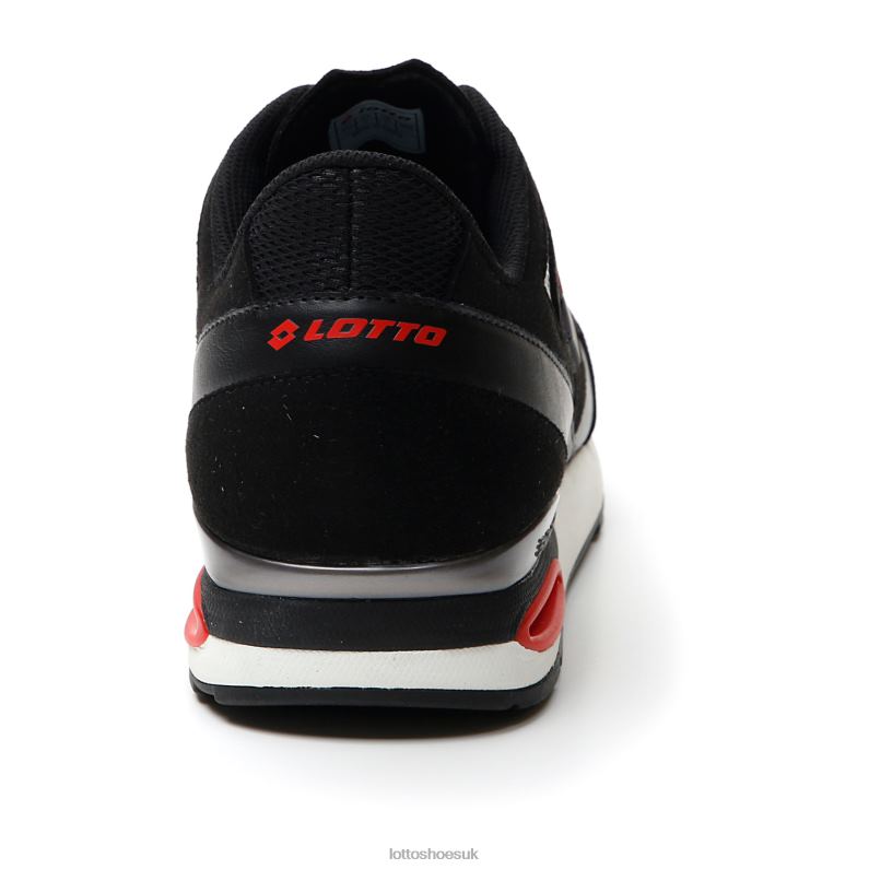 SYNPULSE 93 AMF Man 446TN54 Shoes ALL BLACK/COOL GRAY 11C/FLAME RED Lotto