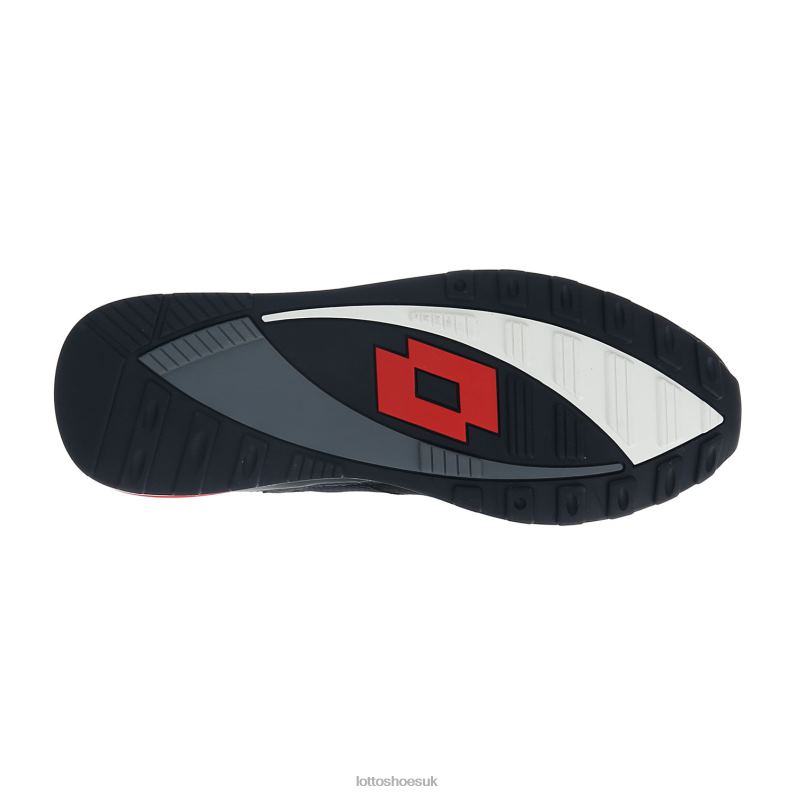 SYNPULSE 93 AMF Man 446TN54 Shoes ALL BLACK/COOL GRAY 11C/FLAME RED Lotto