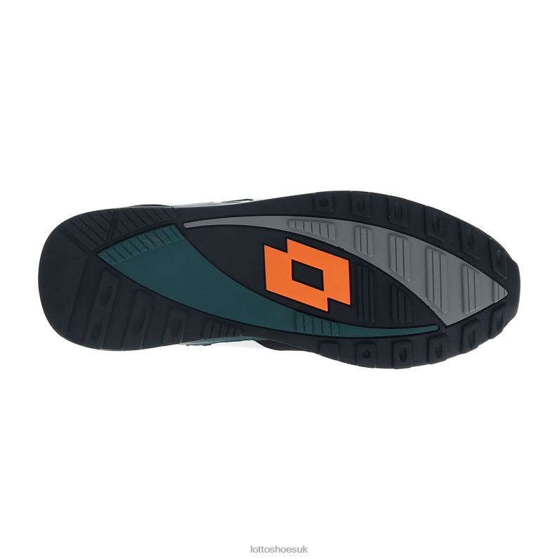 SYNPULSE 93 AMF Man 446TN55 Shoes WHITE/ALL BLACK/TREKKING GREEN Lotto