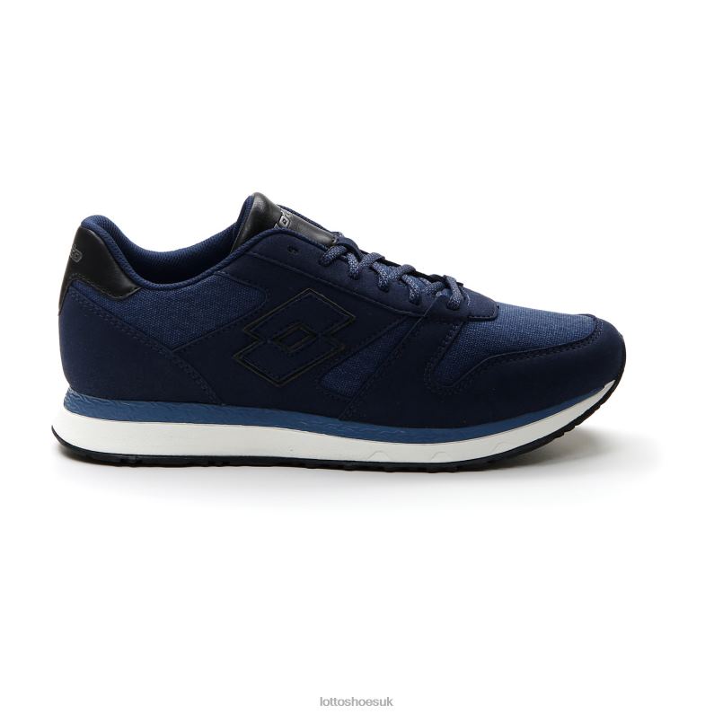 TRAINER AMF XIX CVS Man 446TN82 Shoes DRESS BLUE/ALL BLACK Lotto