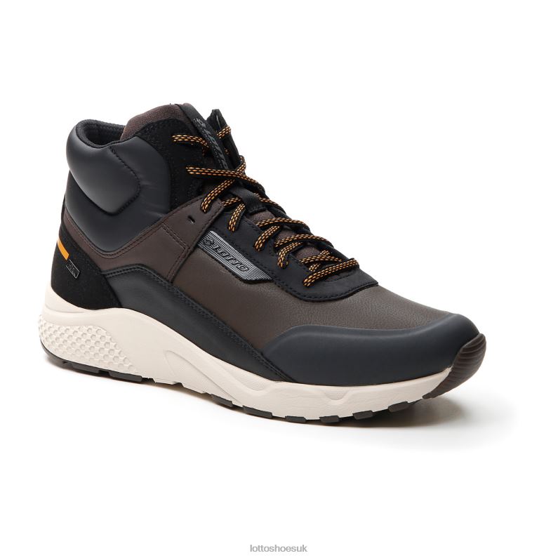 ULTRA AMF II MID HD Man 446TN68 Shoes FONDANT BROWN/ALL BLACK Lotto