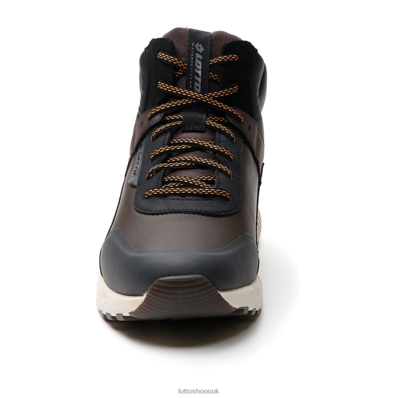 ULTRA AMF II MID HD Man 446TN68 Shoes FONDANT BROWN/ALL BLACK Lotto