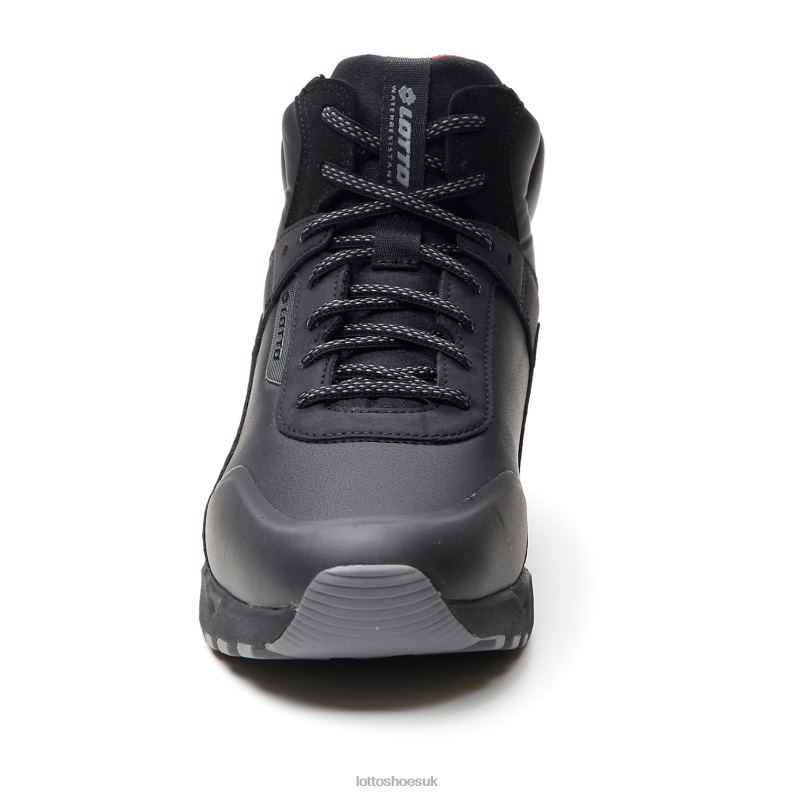 ULTRA AMF II MID HD Man 446TN69 Shoes ALL BLACK Lotto