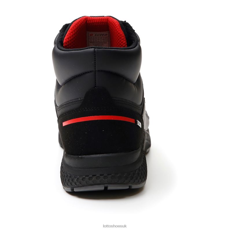 ULTRA AMF II MID HD Man 446TN69 Shoes ALL BLACK Lotto