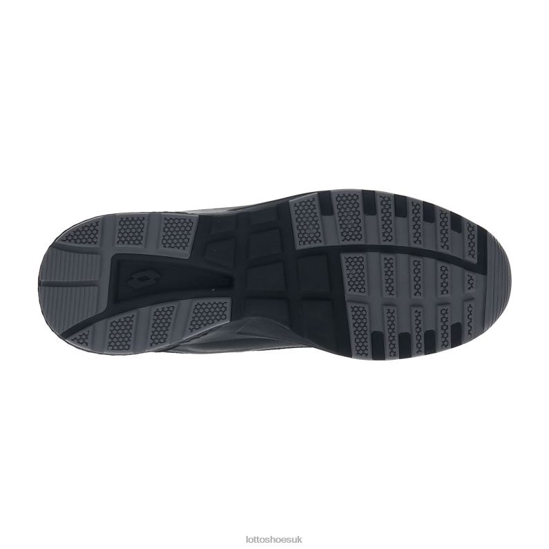 ULTRA AMF II MID HD Man 446TN69 Shoes ALL BLACK Lotto