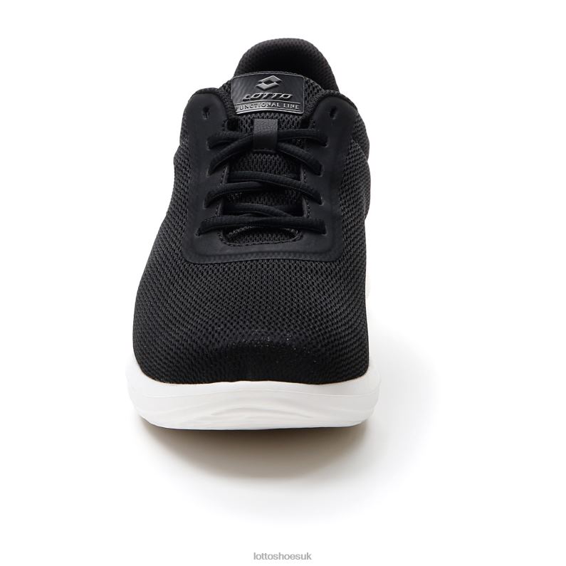 VERSO AMF 1 Man 446TN86 Shoes ALL BLACK/WHITE Lotto