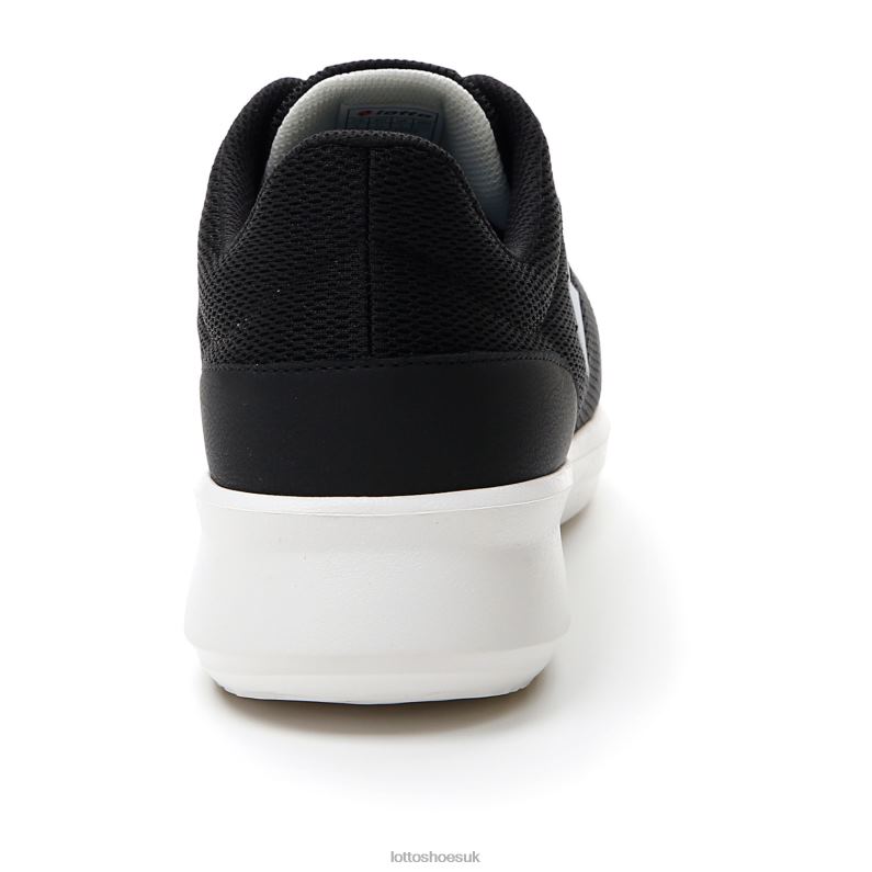 VERSO AMF 1 Man 446TN86 Shoes ALL BLACK/WHITE Lotto