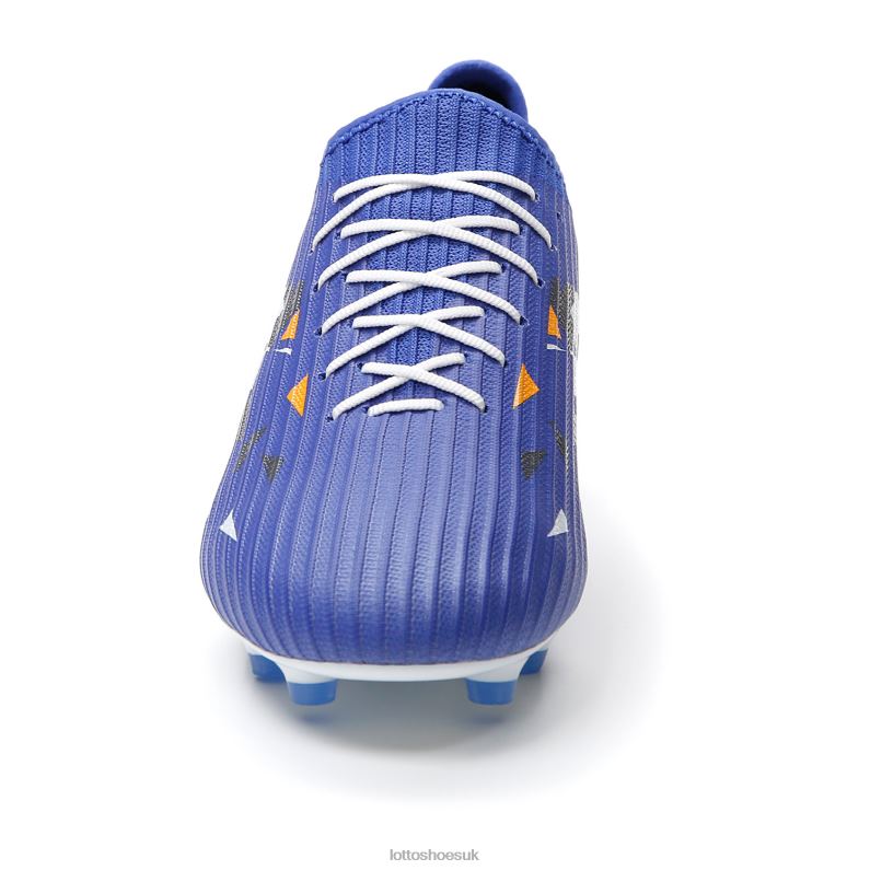 SOLISTA 200 IV FG Man 446TN160 Shoes AMPARO BLUE/ALL WHITE/ORANGE BEAT Lotto