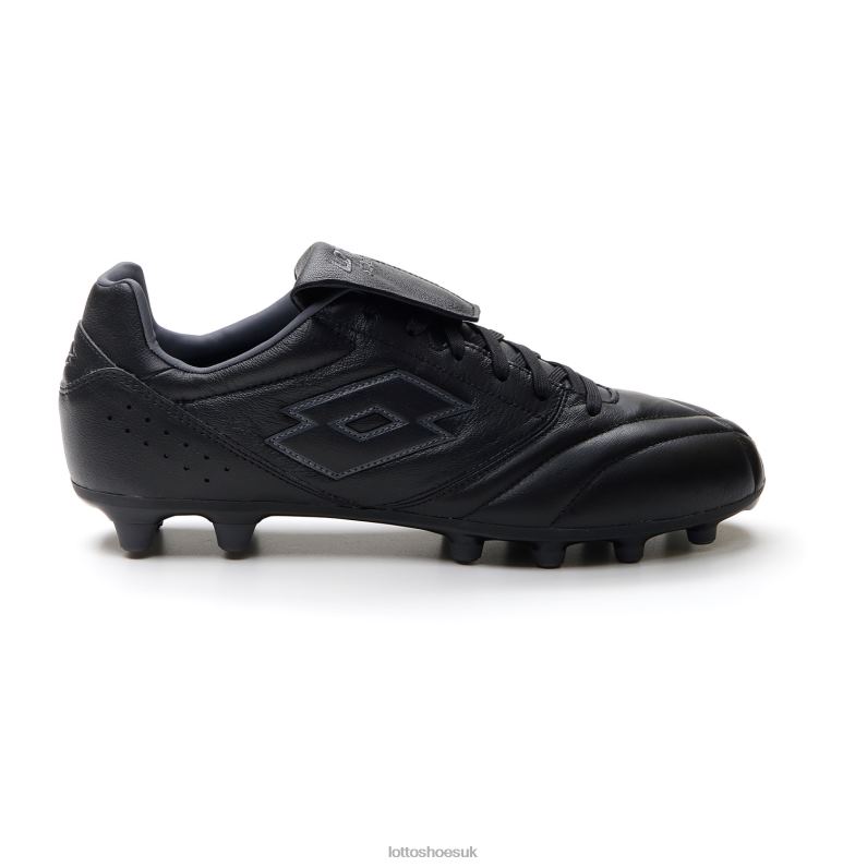 STADIO 200 III FG Man 446TN167 Shoes ALL BLACK/ASPHALT Lotto