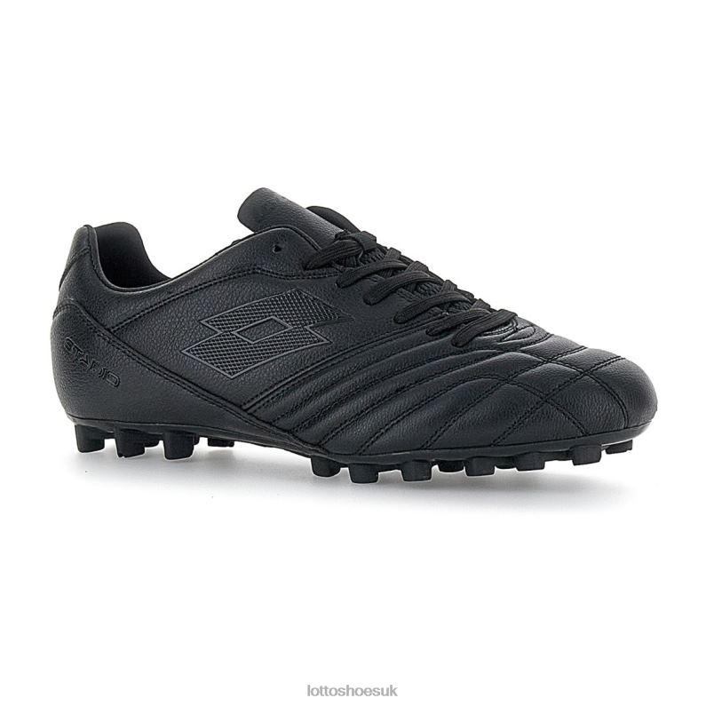 STADIO 300 II AGM Man 446TN201 Shoes ALL BLACK Lotto