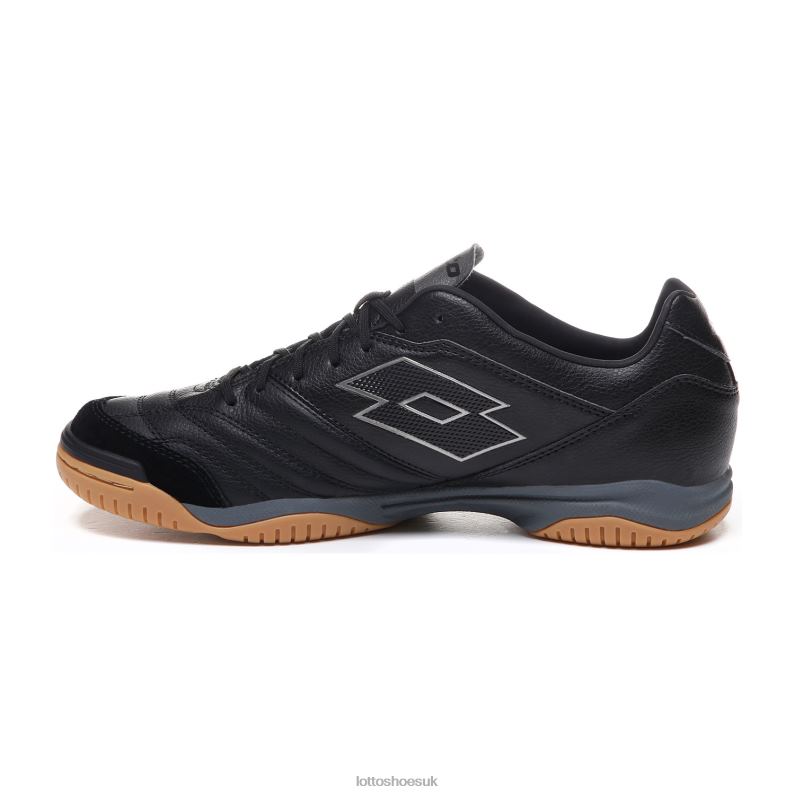 STADIO 300 II ID Man 446TN187 Shoes ALL BLACK/GRAVITY TITAN Lotto
