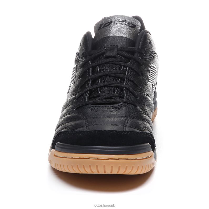 STADIO 300 II ID Man 446TN187 Shoes ALL BLACK/GRAVITY TITAN Lotto