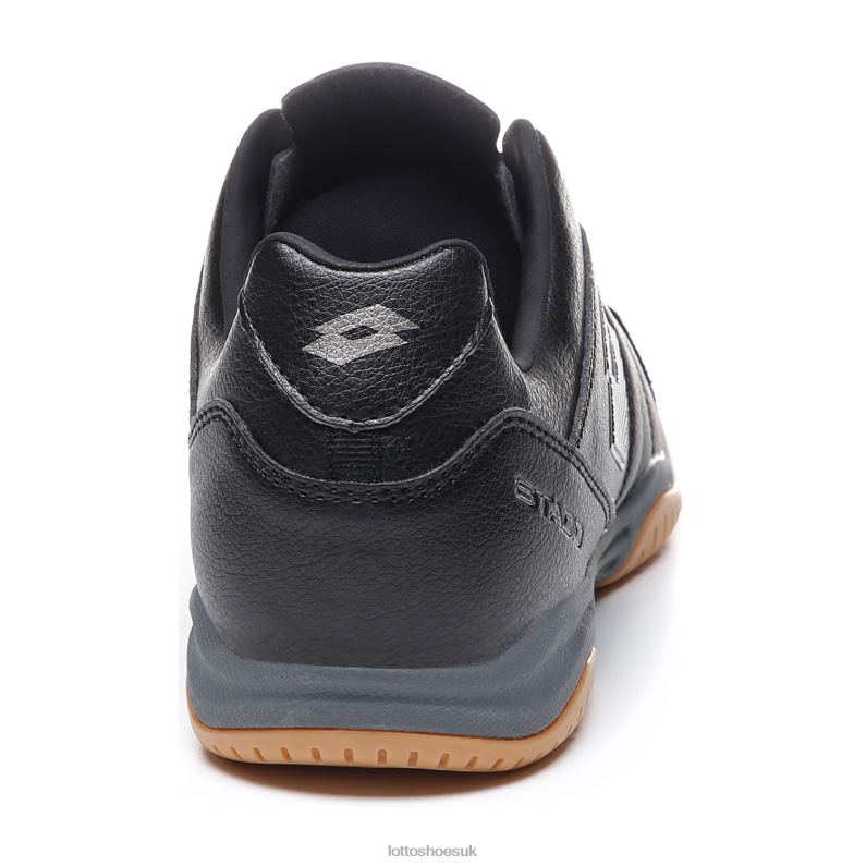 STADIO 300 II ID Man 446TN187 Shoes ALL BLACK/GRAVITY TITAN Lotto